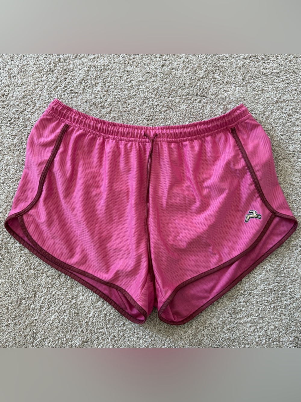Tracksmith x J. Crew Van Cortlandt Size XL Pink/Maroon Athletic Running Shorts